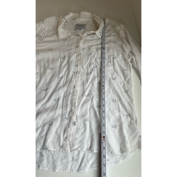 Rails Bicycle Print Collared Button Down Shirt - Picture 9 of 11
